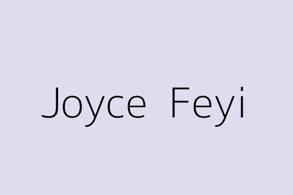 Joyce  Feyi